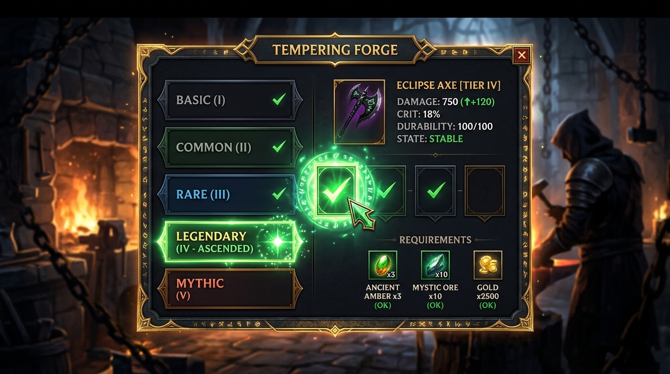 Crimson Desert Tempering Target UI Bug Fixed in 1.01.01: What the Fix Means for Equipment Progression Crimson Desert Tempering Target UI Bug Fixed in 1.01.01: What the Fix Means for Equipment Progression